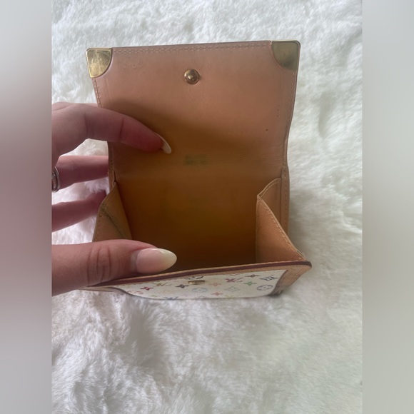 Authentic Louis Vuitton Monogram Multicolor Portefeiulle Elise Trifold Wallet - Picture 8 of 9